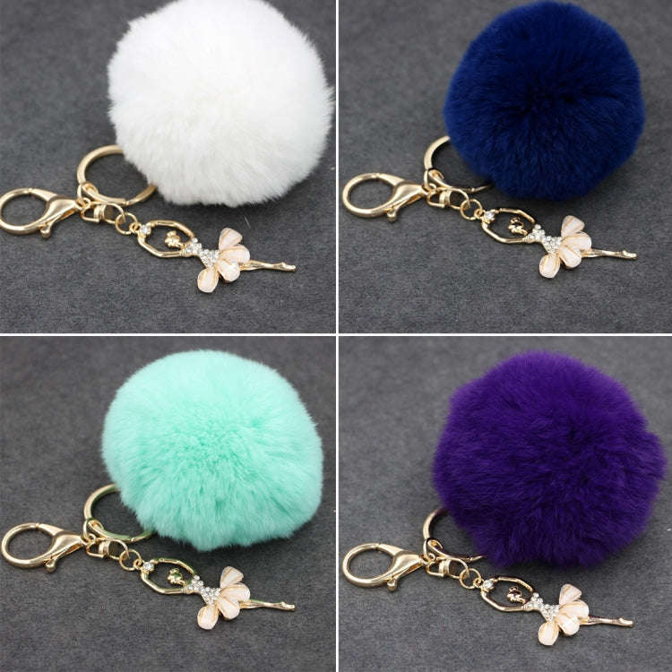 Ballet Golden Keychain Key Holder Key Chains Rings Holder Rex Rabbit Car Bag Pendant Fashion Bag ...