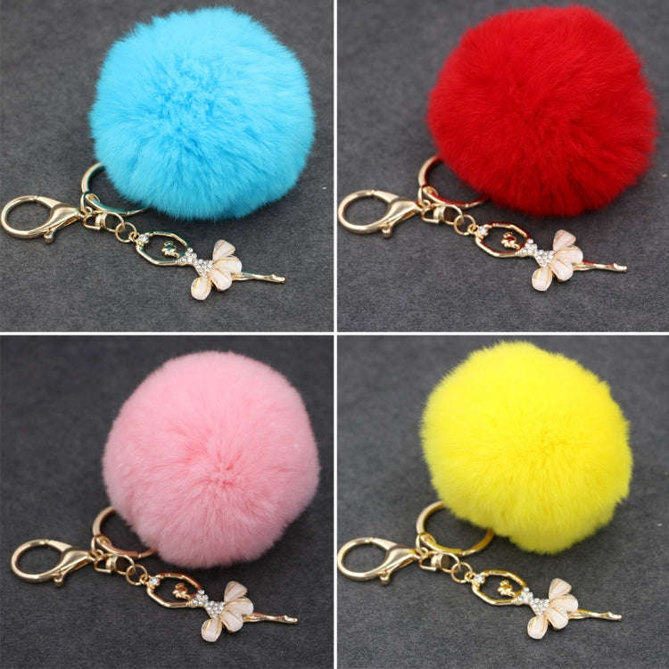 Ballet Golden Keychain Key Holder Key Chains Rings Holder Rex Rabbit Car Bag Pendant Fashion Bag ...