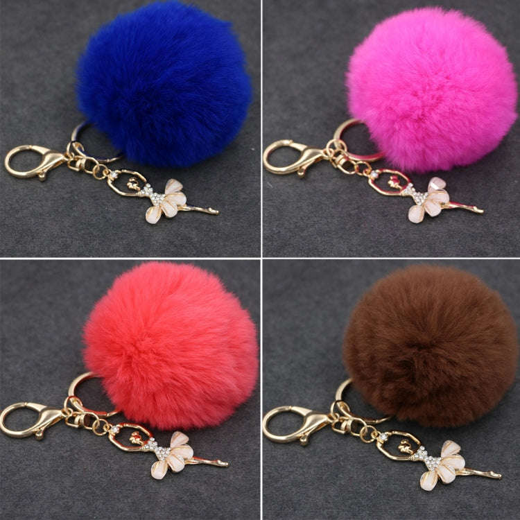 Ballet Golden Keychain Key Holder Key Chains Rings Holder Rex Rabbit Car Bag Pendant Fashion Bag ...