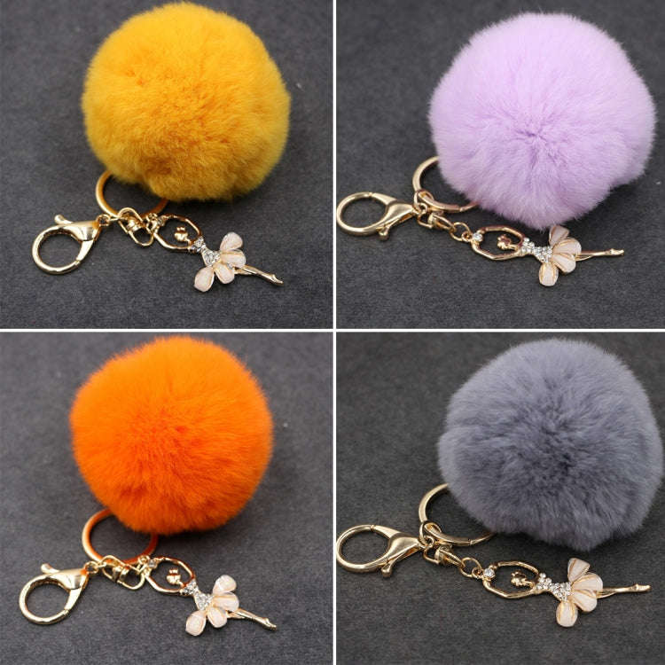 Ballet Golden Keychain Key Holder Key Chains Rings Holder Rex Rabbit Car Bag Pendant Fashion Bag ...