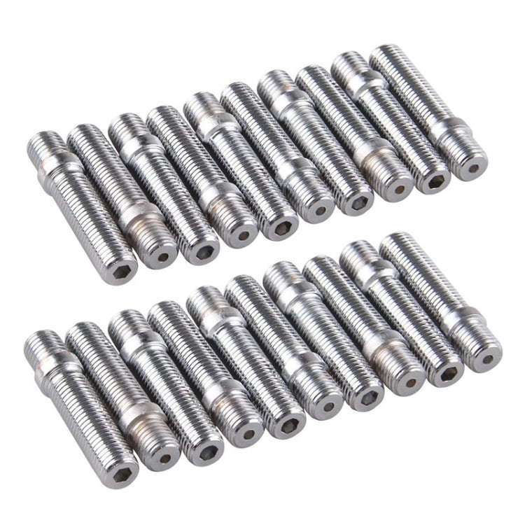 20 PCS 5.8cm Universal Car Modification Extended Wheels Stud Conversion M12x1.5 to M12x1.5 Screw ...