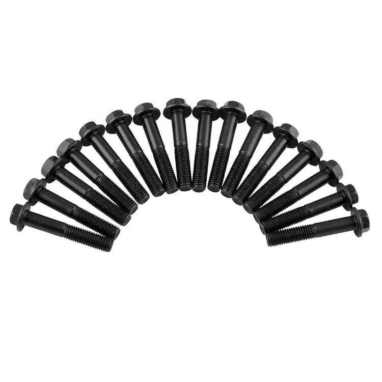16 PCS 7.3L Car Iron Exhaust Manifold Stud Kit for Ford F250 F350