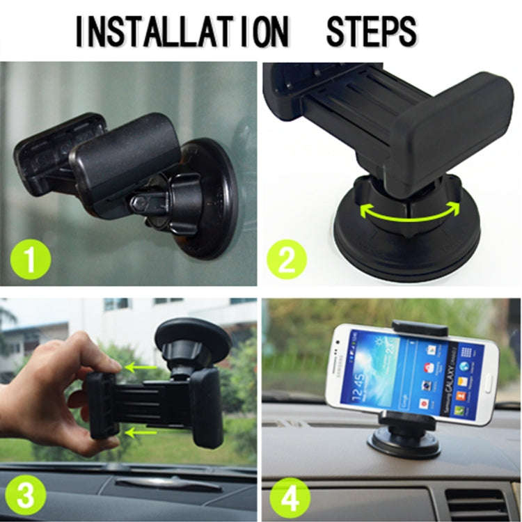 3R-1005 Universal Car Suction Cup Mount Bracket Phone Holder for 68-80mm Mobile Phone