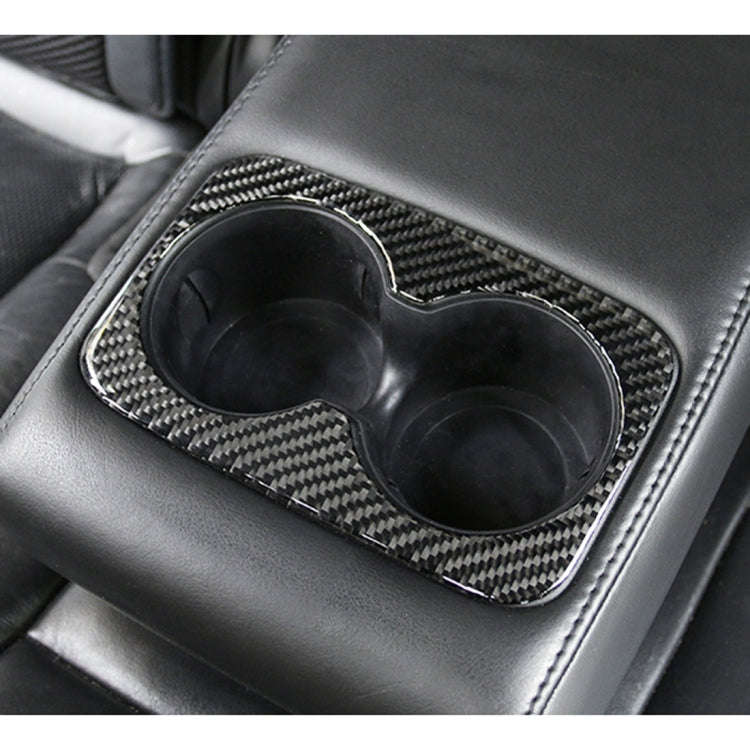 Car Water Cup Carbon Fiber Decorative Sticker for Jeep Grand Cherokee 2011-2018
