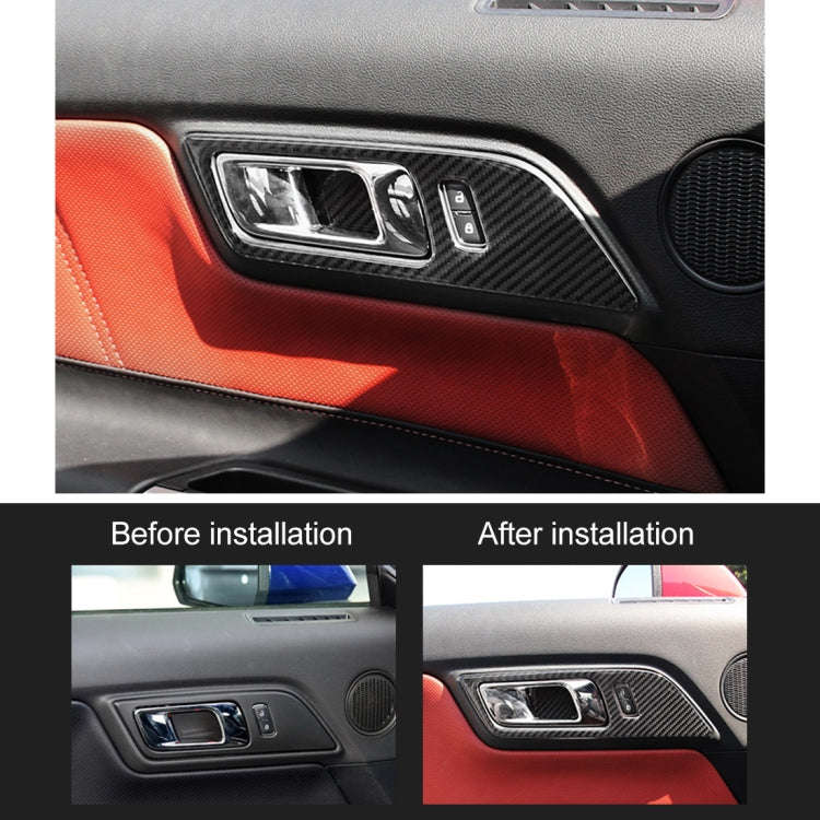 2 PCS Car Door Handle Decorative Sticker for Ford Mustang 2015-2020
