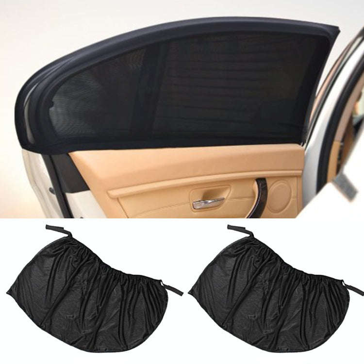 2 PCS Car Shade Block Car Sun Block Window Gauze Shading Net Side Blocking Cover Sun Net Sandbags...