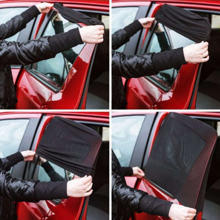 2 PCS Car Shade Block Car Sun Block Window Gauze Shading Net Side Blocking Cover Sun Net Sandbags...