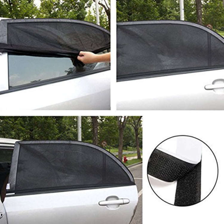 2 PCS Car Shade Block Car Sun Block Window Gauze Shading Net Side Blocking Cover Sun Net Sandbags...