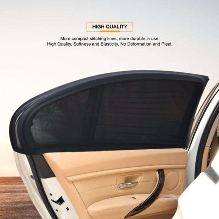 2 PCS Car Shade Block Car Sun Block Window Gauze Shading Net Side Blocking Cover Sun Net Sandbags...