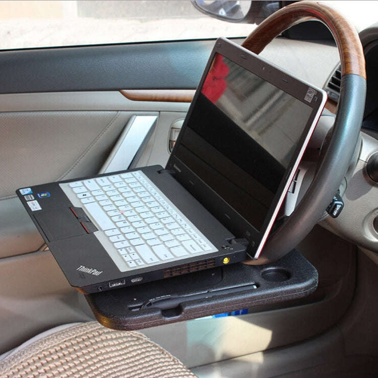 Multi-function Car Steering Wheel Computer Card Table Box Car Tray Desktop Computer Desk Car Lapt...