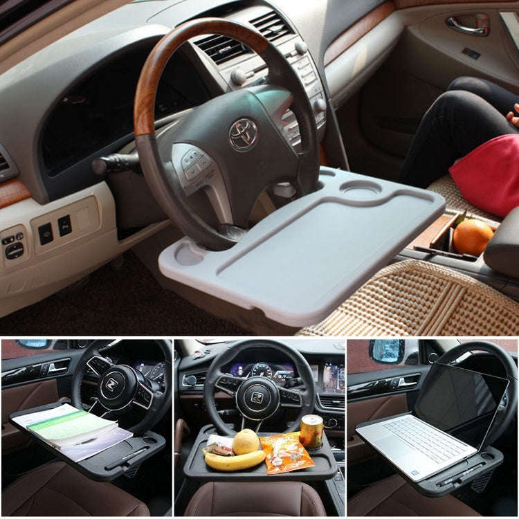 Multi-function Car Steering Wheel Computer Card Table Box Car Tray Desktop Computer Desk Car Lapt...