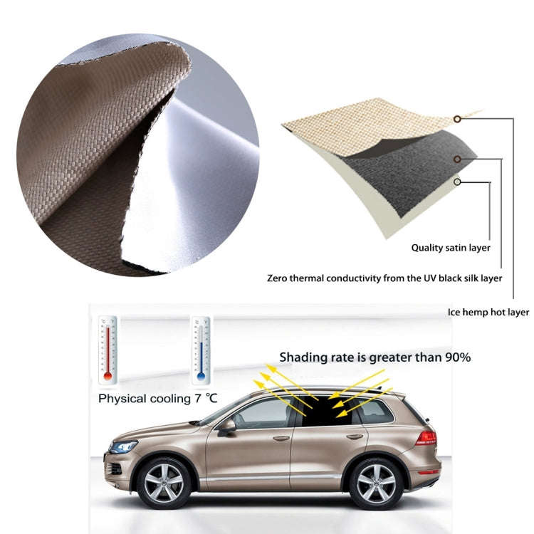 Car Curtain Sunscreen Insulation Window Sunshade Cover Auto Accessories, Size: about 52*68cm, Ran...