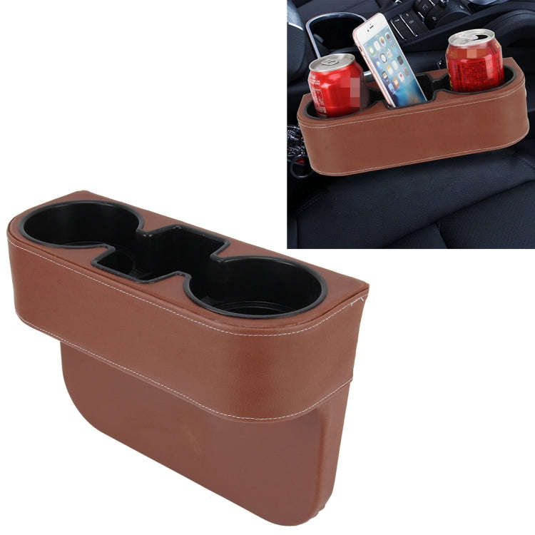 Car Seat Crevice Storage Box Cup Drink Holder Auto Pocket Stowing Tidying for Phone Pad Card Coin...