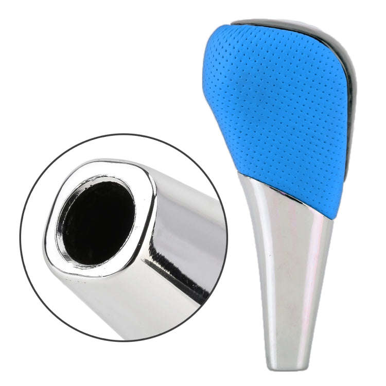 Universal High Carbon Fiber Texture Leather Hole Pattern Car Gear Shift Knob Modified Shifter Lev...
