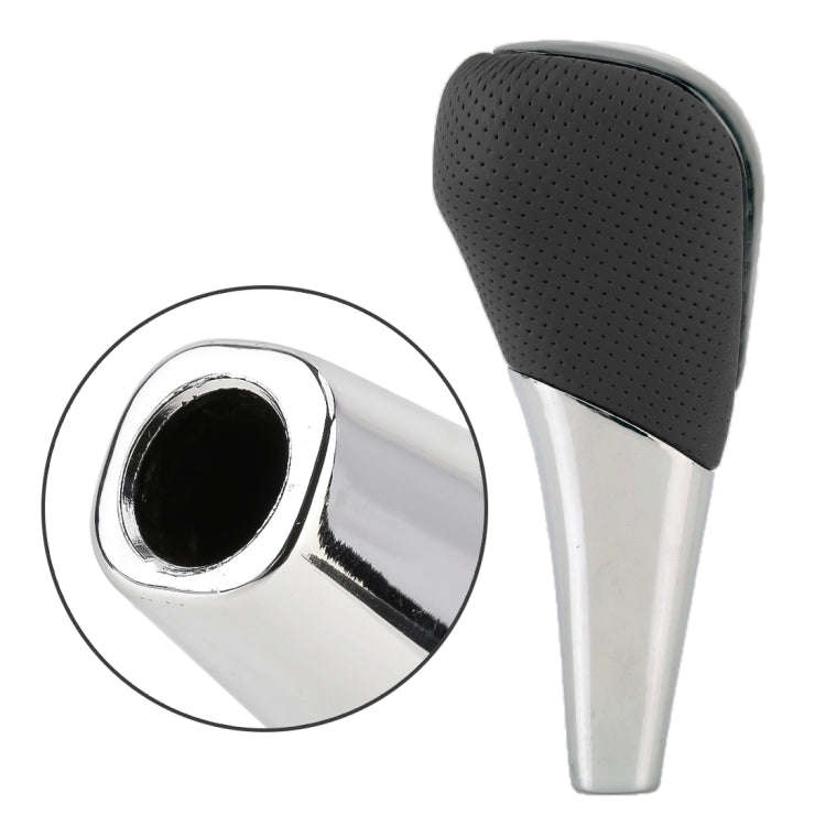 Universal High Carbon Fiber Texture Leather Hole Pattern Car Gear Shift Knob Modified Shifter Lev...