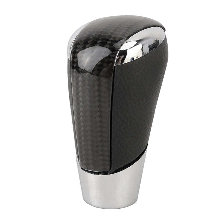 Universal Carbon Fiber Texture Leather Hole Pattern Car Gear Shift Knob Modified Shifter Lever Knob