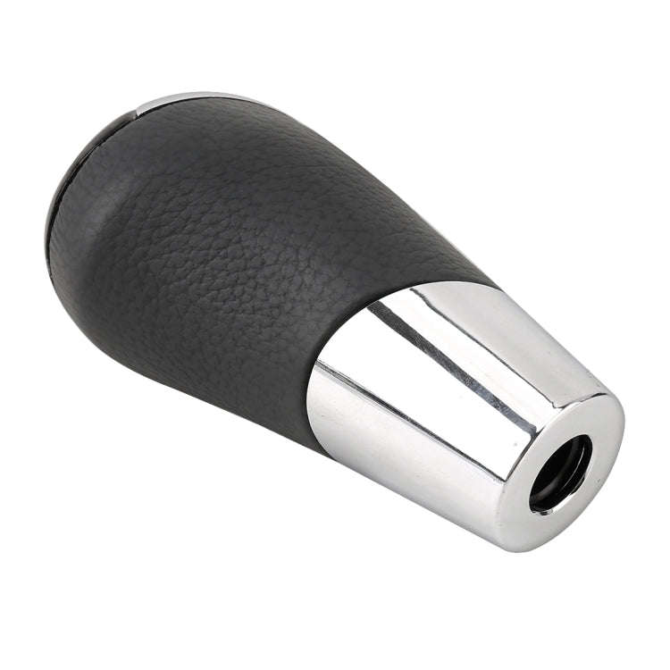 Universal Carbon Fiber Texture Leather Hole Pattern Car Gear Shift Knob Modified Shifter Lever Knob