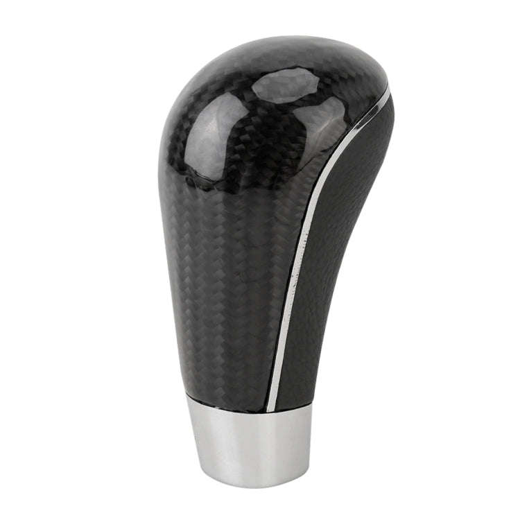 Universal Carbon Fiber Texture Leather Hole Pattern Car Gear Shift Knob Modified Shifter Lever Knob