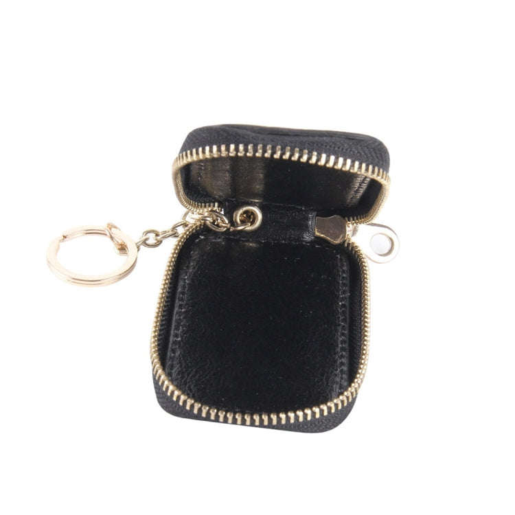 Universal Pure Cow Leather Waist Hanging Zipper Wallets Key Holder Bag (No Include Key)