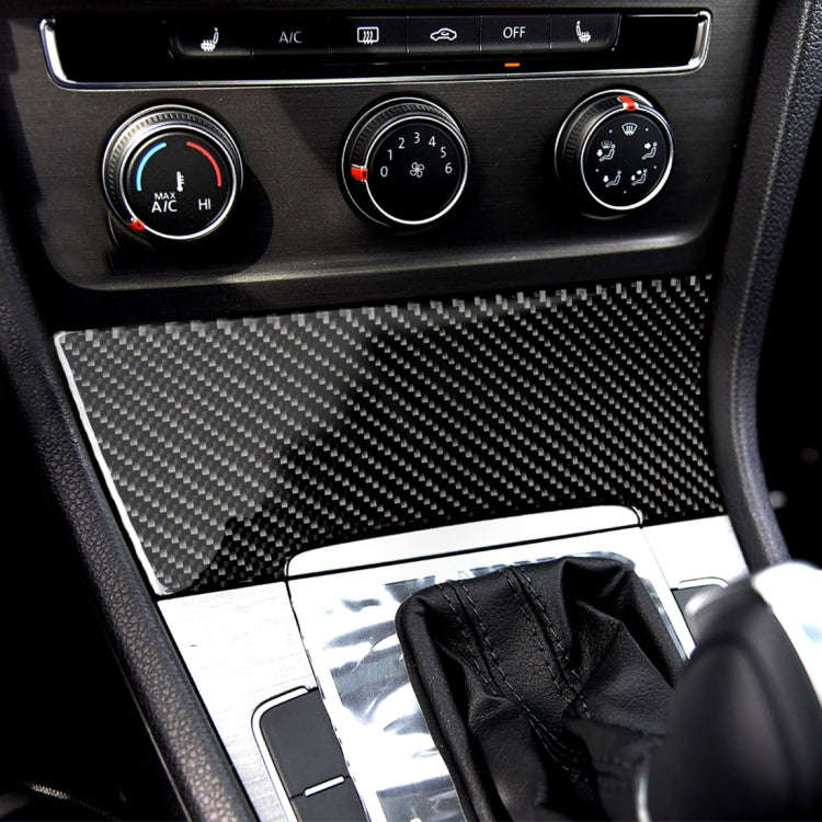 Car Carbon Fiber Cigarette Lighter Decorative Sticker for Volkswagen Golf 7 2013-2017