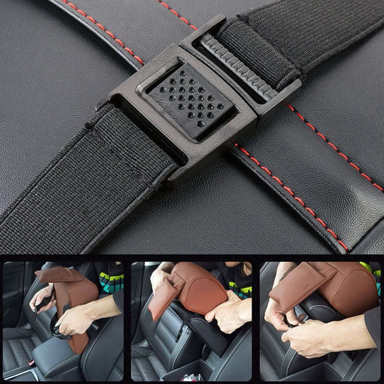 Universal Car PU Leather and Memory Foam Wrapped Armrest Box Car Armrest Box Mat with Phone Holde...