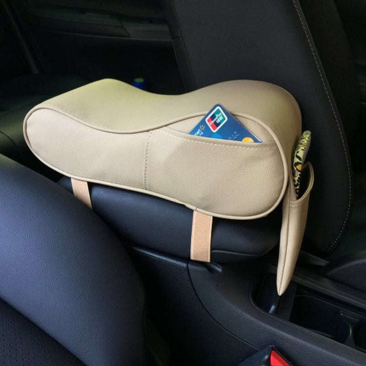 Universal Car PU Leather and Memory Foam Wrapped Armrest Box Car Armrest Box Mat with Phone Holde...
