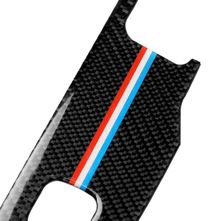 2 PCS Car USA Color Carbon Fiber Window Lift Panel Decorative Sticker for Ford Mustang 2015-2017,...