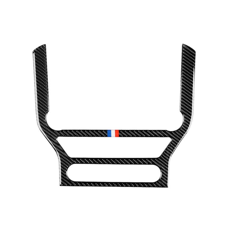 Car USA Color Carbon Fiber CD Panel Decorative Sticker for Ford Mustang 2015-2017