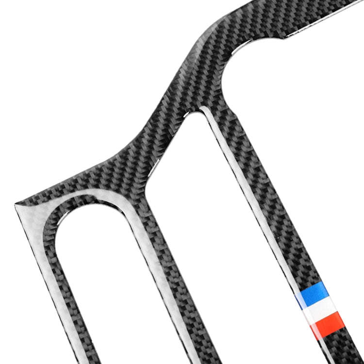 Car USA Color Carbon Fiber CD Panel Decorative Sticker for Ford Mustang 2015-2017