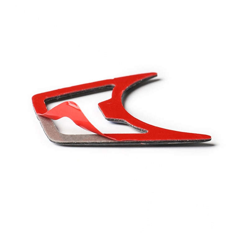 2 PCS Car USA Color Carbon Fiber Headlight Frame Decorative Sticker for Ford Mustang 2015-2017
