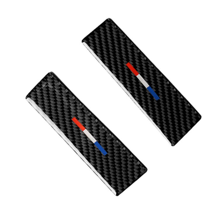 2 PCS Car USA Color Carbon Fiber Central Control Decorative Sticker for Ford Mustang 2015-2017