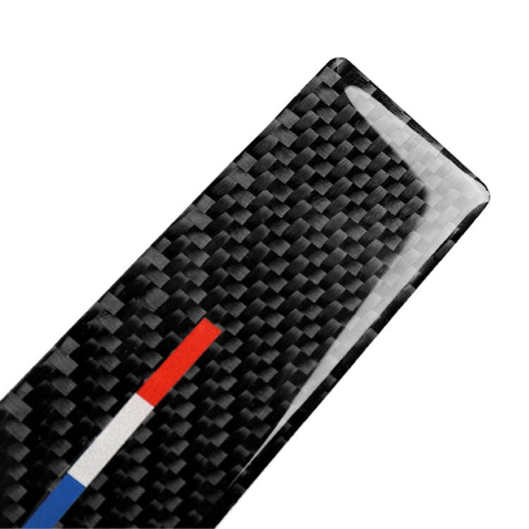 2 PCS Car USA Color Carbon Fiber Central Control Decorative Sticker for Ford Mustang 2015-2017