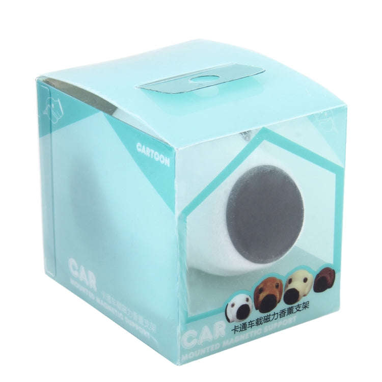 Car Cartoon Diffuser Air Freshener Perfume Vent Clip Styling Magnetic Support Phone Holder (White)