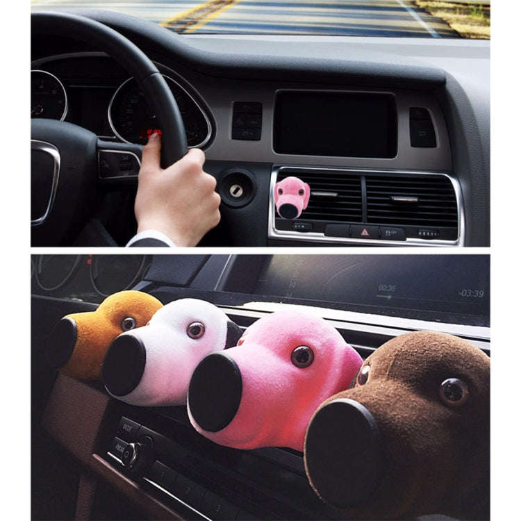 Car Cartoon Diffuser Air Freshener Perfume Vent Clip Styling Magnetic Support Phone Holder (White)