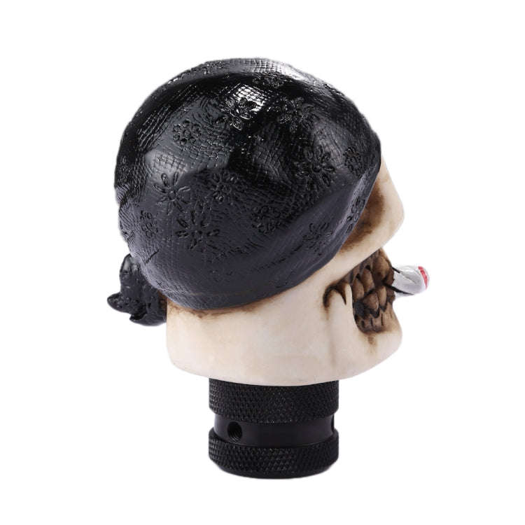 Pirate Skull Shaped Universal Vehicle Car Shifter Cover Manual Automatic Gear Shift Knob (Black)