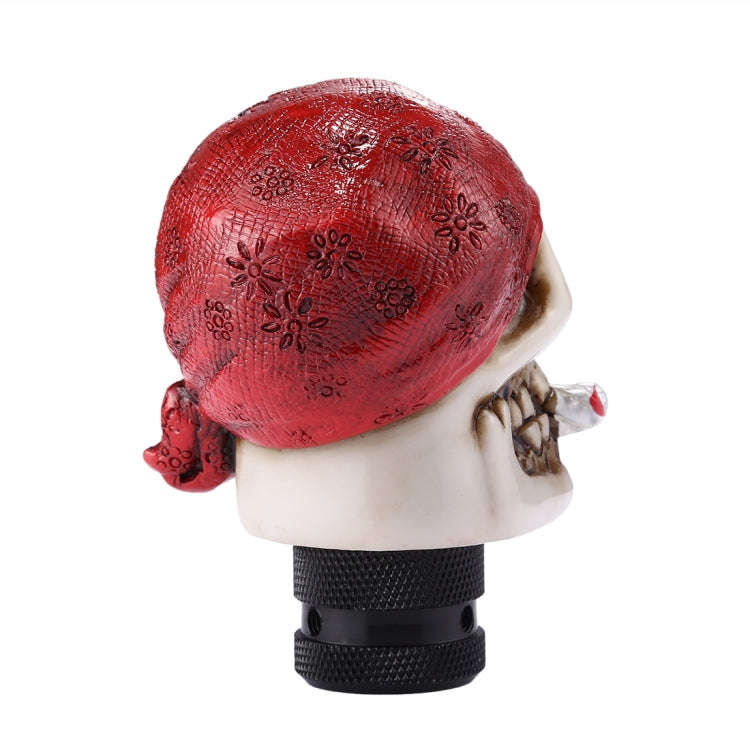 Pirate Skull Shaped Universal Vehicle Car Shifter Cover Manual Automatic Gear Shift Knob (Red)
