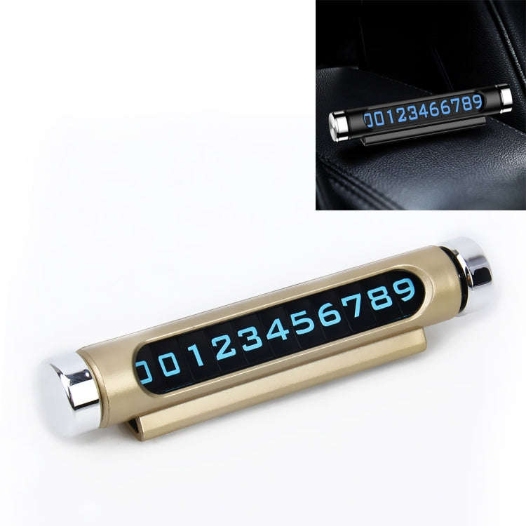 Hidden Rotatable Magnetic Phone Number Card Plate Temporary Parking Car Sticker