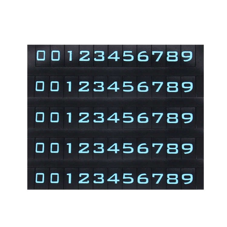 Hidden Rotatable Magnetic Phone Number Card Plate Temporary Parking Car Sticker