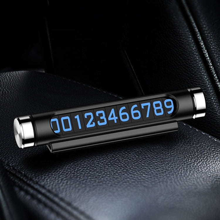Hidden Rotatable Magnetic Phone Number Card Plate Temporary Parking Car Sticker