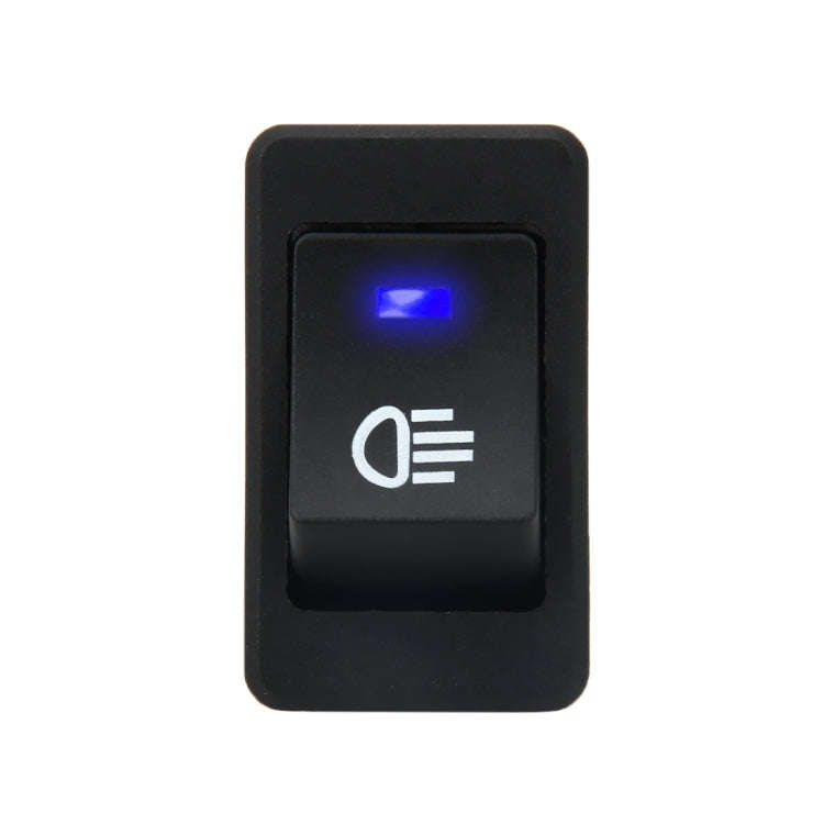 30 Amp 12 Volt Four Plugs LED ON OFF Car Fog Light Switch (Blue Light)