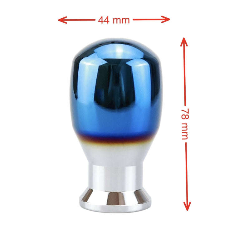 Universal Vehicle Car Blue Aluminum Alloy Gear Shifter Lever Manual Automatic Shift Knob Adapter,...