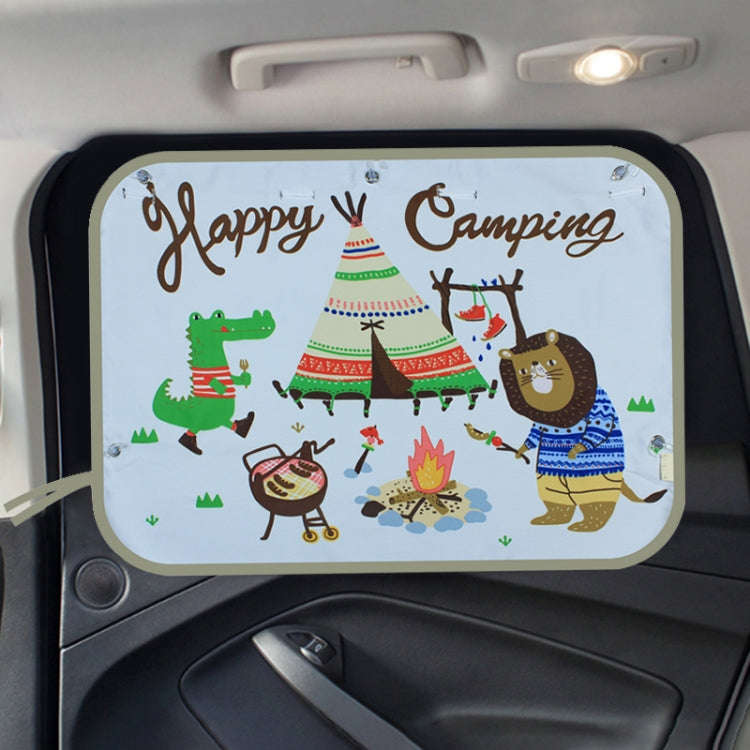 Car Large Rear Window Sunscreen Insulation Window Sunshade Cover, Size: 70*50cm