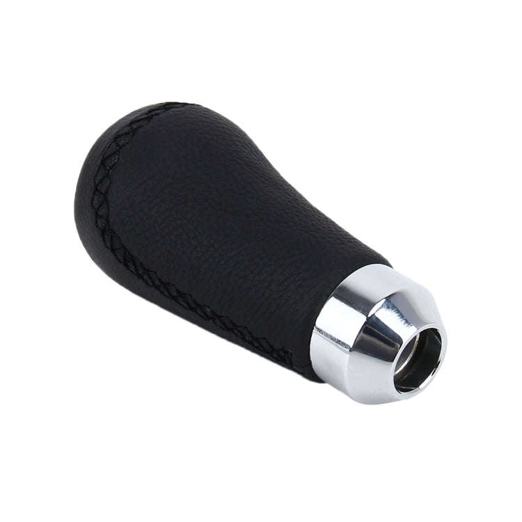 Universal Car Modified Shifter Black Leather Lever Manual 5-Speed Gear Shift Knob
