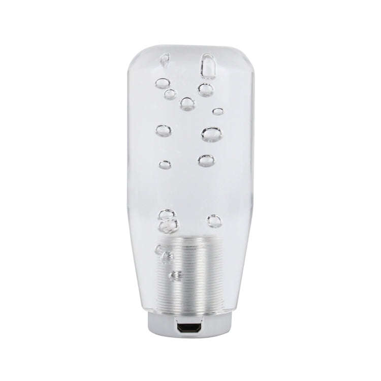 Universal Car Truck Transparent Bubble Colors LED Light Shift Knob Gear Lever Shifter, Length: 10cm