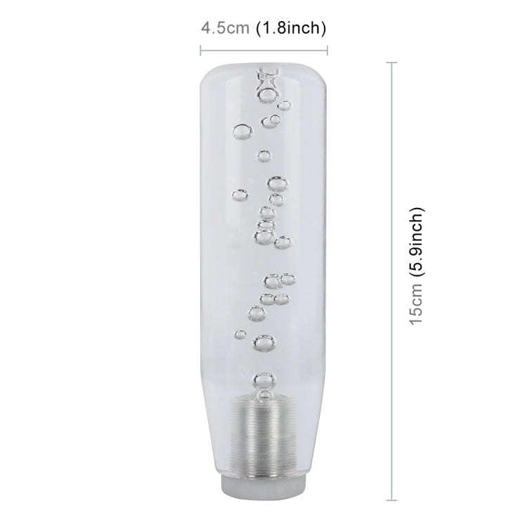 Universal Car Truck Transparent Bubble Colors LED Light Shift Knob Gear Lever Shifter, Length: 15cm