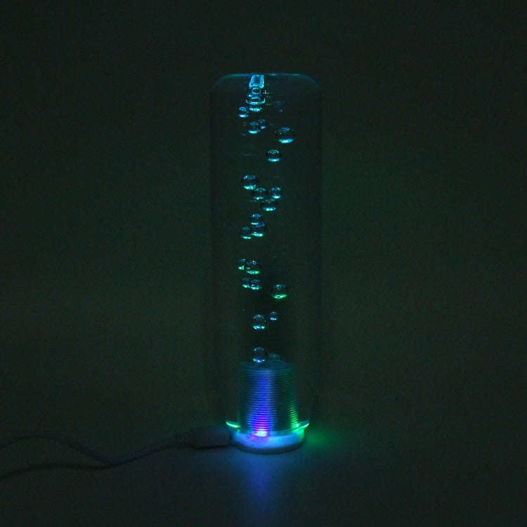 Universal Car Truck Transparent Bubble Colors LED Light Shift Knob Gear Lever Shifter, Length: 15cm