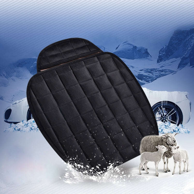3 PCS / Set  Warm Car Seat Cover Cushion Five Seats Universal Two Front Row Seat Covers and One B...