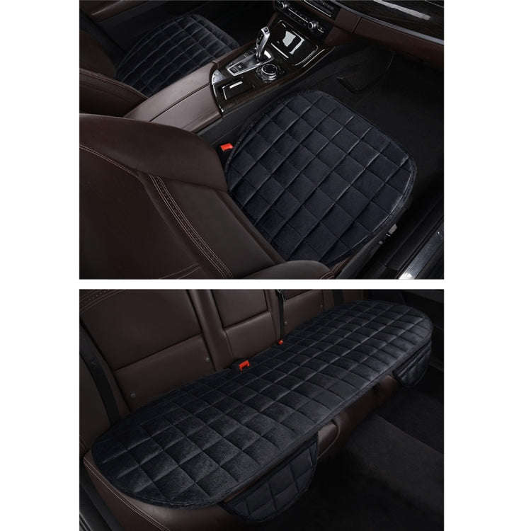 3 PCS / Set  Warm Car Seat Cover Cushion Five Seats Universal Two Front Row Seat Covers and One B...