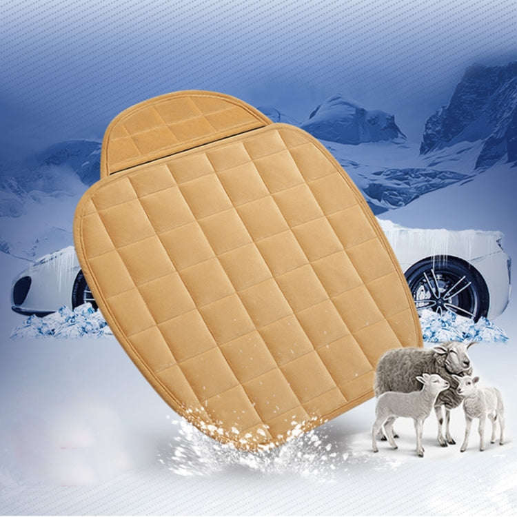 3 PCS / Set  Warm Car Seat Cover Cushion Five Seats Universal Two Front Row Seat Covers and One B...