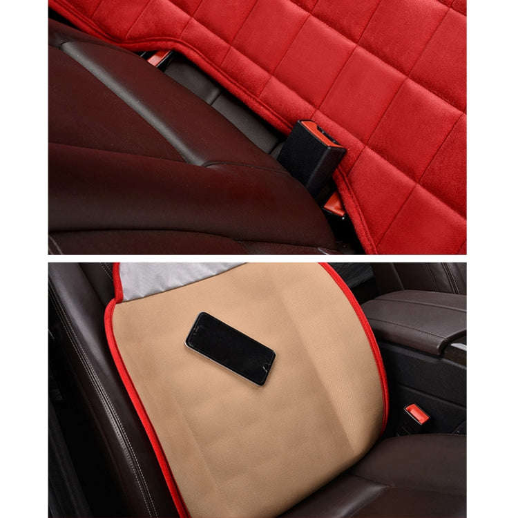3 PCS / Set  Warm Car Seat Cover Cushion Five Seats Universal Two Front Row Seat Covers and One B...